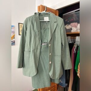 Avec Les Filles blazer and dress co-ord set